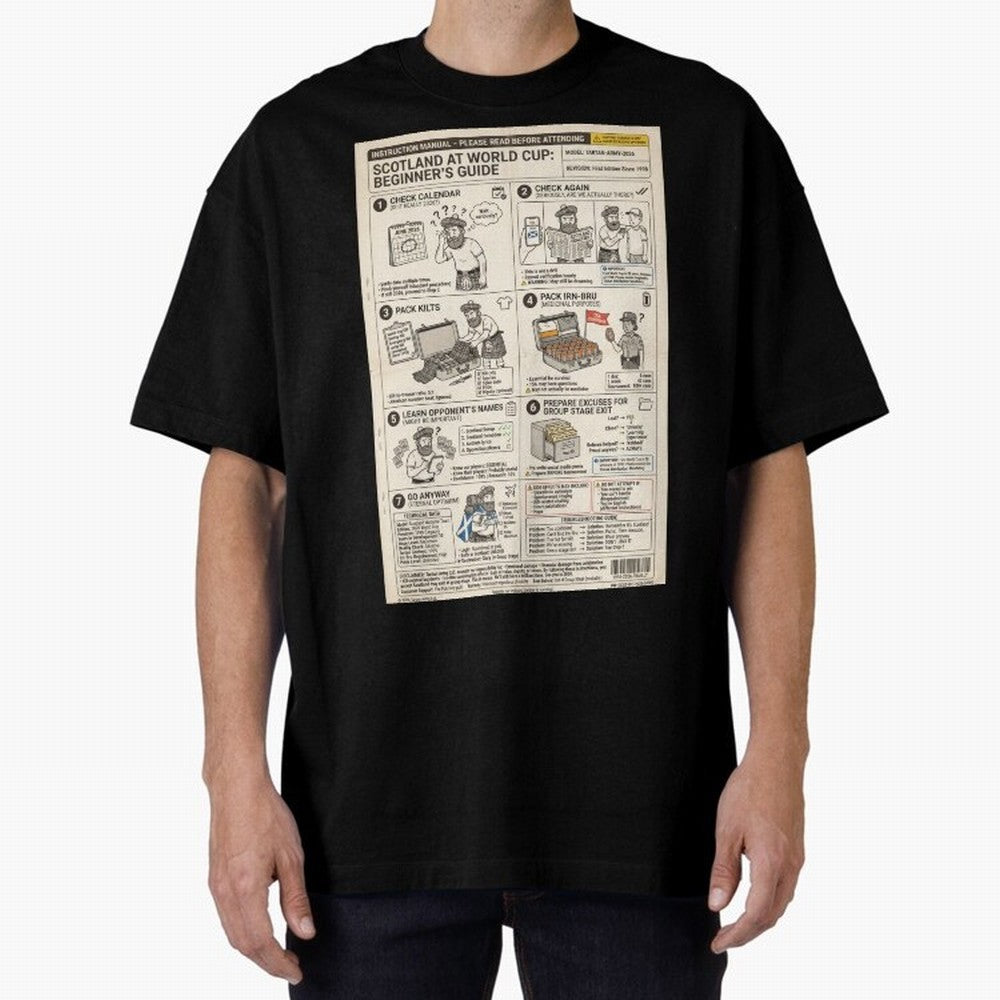 Scotland's Beginners Guide To The World Cup Classic T-Shirt Cheer through Every Moment of Global Football Passion for FIFA World Cup 2026 Group Stage, Inspired by Haaland, Brazil, Portugal and Argentina, Match Day Excitement, Supporter Culture,