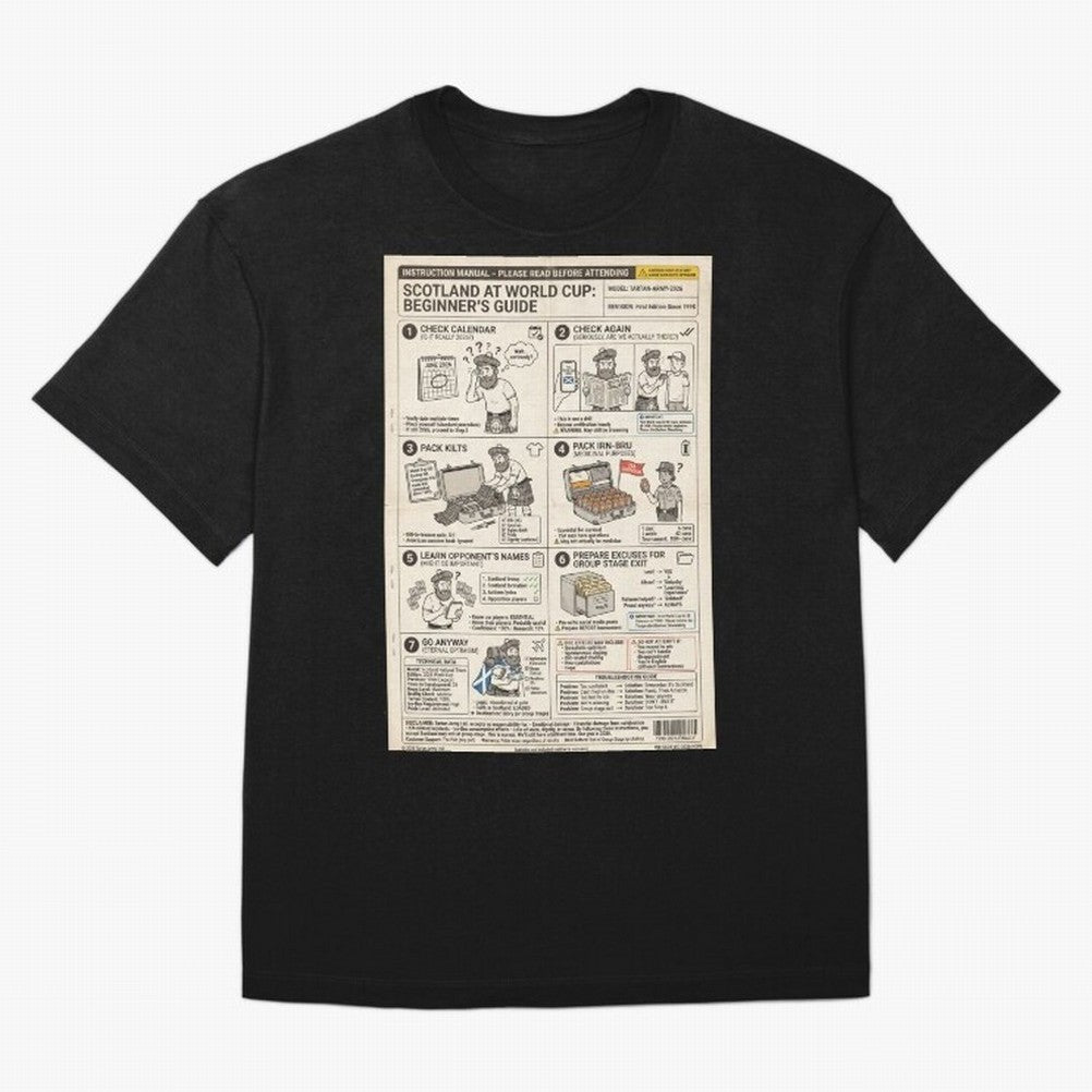 Scotland's Beginners Guide To The World Cup Classic T-Shirt Cheer through Every Moment of Global Football Passion for FIFA World Cup 2026 Group Stage, Inspired by Haaland, Brazil, Portugal and Argentina, Match Day Excitement, Supporter Culture,