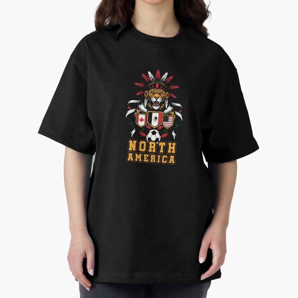 North America Jaguar Spirit Cup 2026 T-Shirt_82737634 Classic T-Shirt Bring FIFA World Cup 2026 Group Stage for Fans of Cristiano Ronaldo and Spain and Netherlands, Bringing Retro Football Energy, Iconic Rivalries, Trophy Chase Drama and Stadium