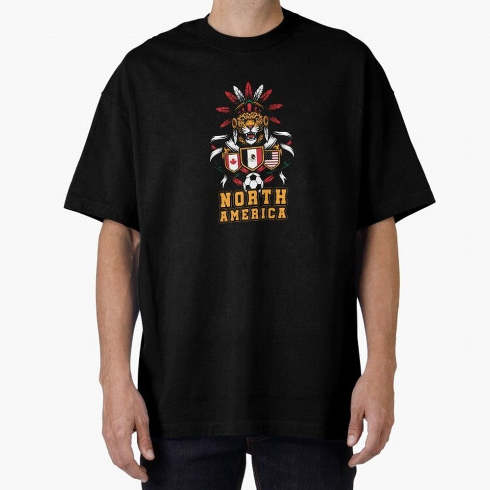 North America Jaguar Spirit Cup 2026 T-Shirt_82737634 Classic T-Shirt Bring FIFA World Cup 2026 Group Stage for Fans of Cristiano Ronaldo and Spain and Netherlands, Bringing Retro Football Energy, Iconic Rivalries, Trophy Chase Drama and Stadium