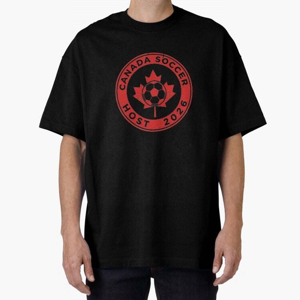 Canada Soccer Host 2026 Emblem Design T-Shirt_83133385 Classic T-Shirt Support the Legends of FIFA World Cup 2026 USA Canada Mexico Built around Messi and Cristiano Ronaldo, France Energy, Soccer Culture, Superstar Moments, National Team Dreams and