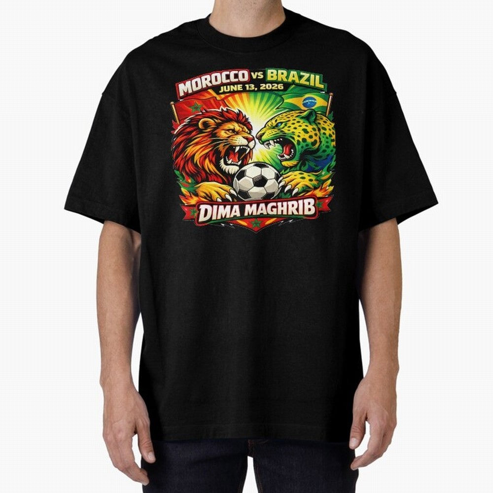 World Cup 2026, Dima Maghrib, June 13, 2026, We Are Morocco, Go Morocco, Morocco vs Brazil, Morocco World Cup 2026, World Morocco, Maghrib Classic T-Shirt Represent the Passion of FIFA World Cup 2026 Spirit, Capturing Portugal, Spain and Germany,