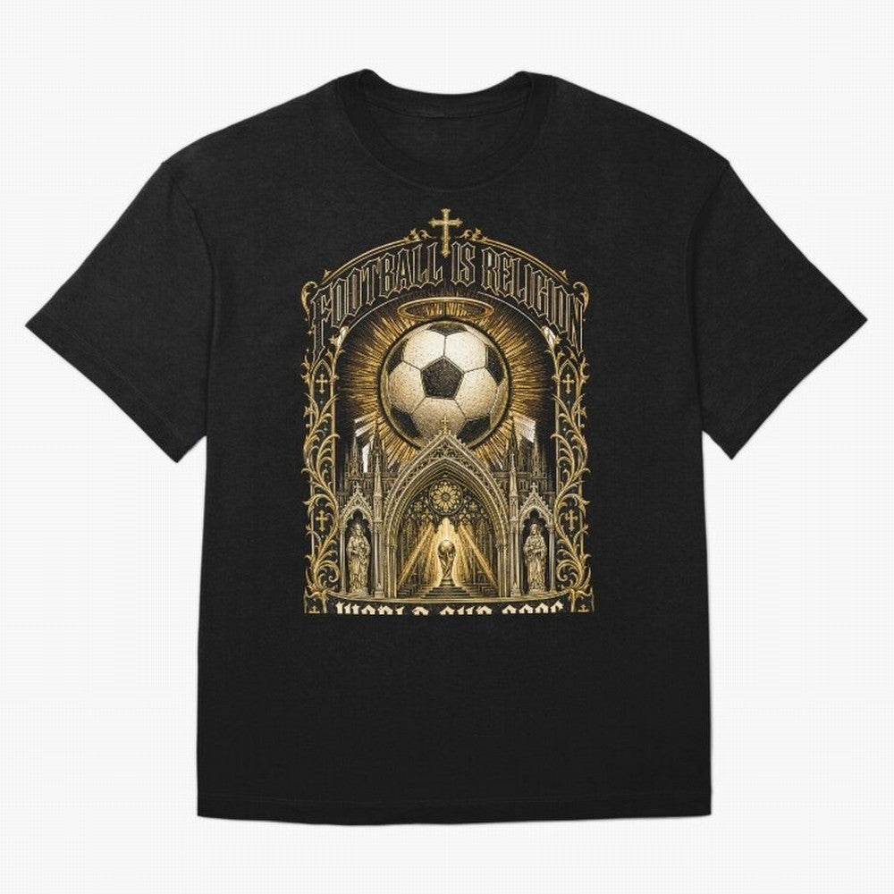 Football Is Religion World Cup 2026 Soccer T-Shirt Classic T-Shirt Remember FIFA World Cup 2026 Group Stage Spirit, Centered on France and Portugal, CR7, Stadium Memories, Football Loyalty, International Chants and Championship Tradition; Ideal for