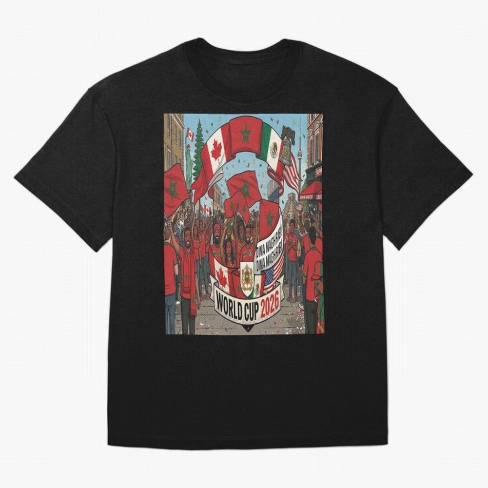 Morocco World Cup 2026 Classic T-Shirt Back the Journey through the FIFA World Cup 2026 USA Canada Mexico Journey through Mbappe and Neymar Highlights, Argentina Pride, Supporter Pride, Iconic Celebrations, Legendary Names and Global Match Day
