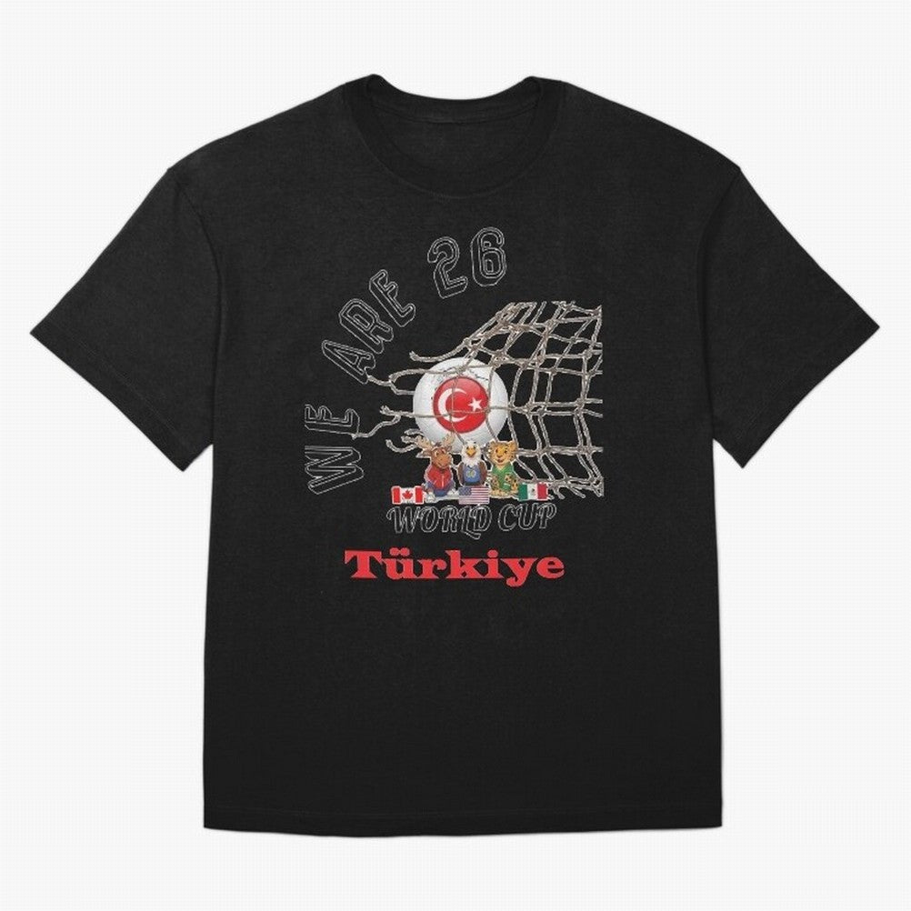 World cup 26 - Turkiye Classic T-Shirt Celebrate Soccer Greatness during FIFA World Cup 2026 USA Canada Mexico Capturing CR7 and Messi, Portugal Energy, Fan Favorite Moments, National Team Passion, Big Match Drama and Soccer History; Ideal for Fans