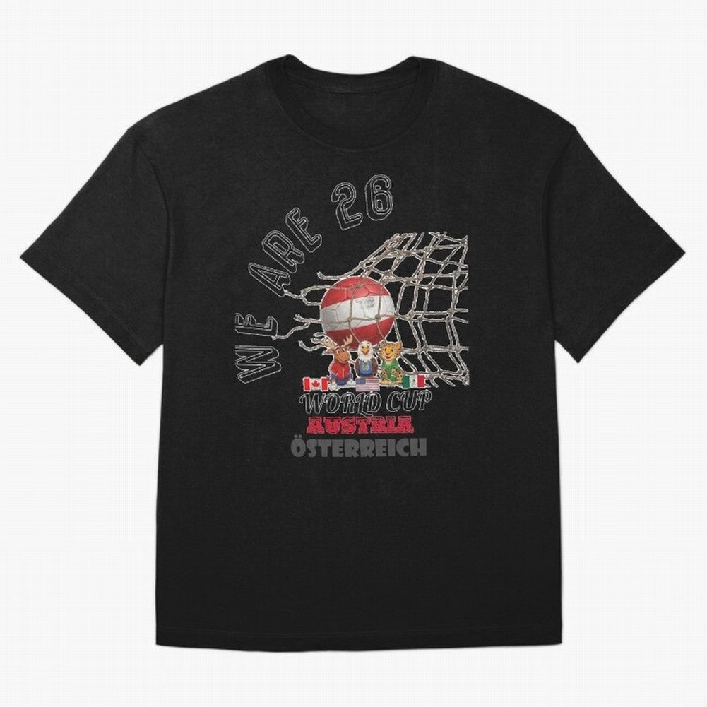 World cup 26 - Austria Classic T-Shirt Build FIFA World Cup 2026 USA Canada Mexico for Fans of Mbappe and Neymar and Portugal, Spain and Germany, Bringing Soccer Culture, Superstar Moments, National Team Dreams and Competitive Fire; Made for Die