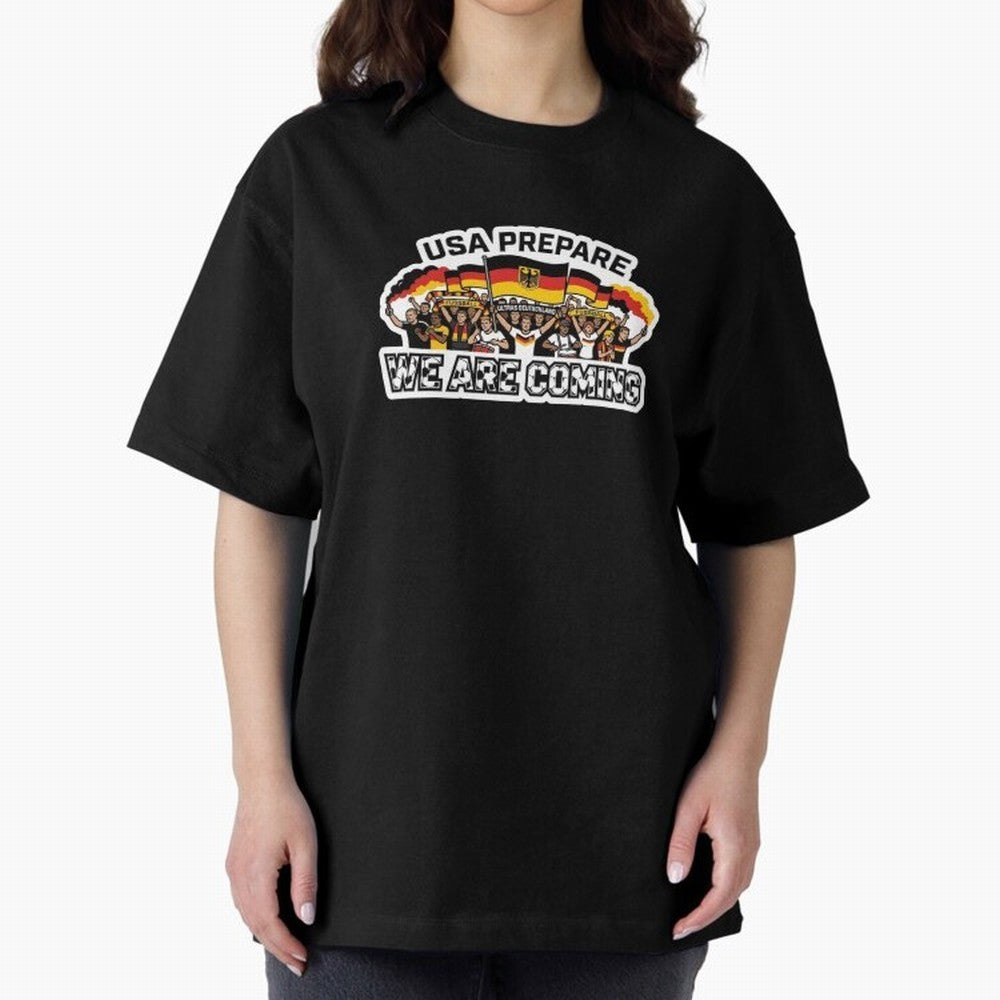 Germany Soccer Fans 2026 Sticker We Are Coming Classic T-Shirt Keep the Legacy of FIFA World Cup 2026 Highlighting CR7 and Messi, Brazil, Portugal and Argentina Energy, Game Day Rituals, Football Legends, Country Pride and the Road to the Final;