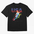 USA CAN MEX 26 Football Shirt | Color Splash International Fan Tee Classic T-Shirt Bring World Football Passion into FIFA World Cup 2026 for Fans of Mbappe and England, France and Netherlands, Bringing Sports Nostalgia, International Competition,