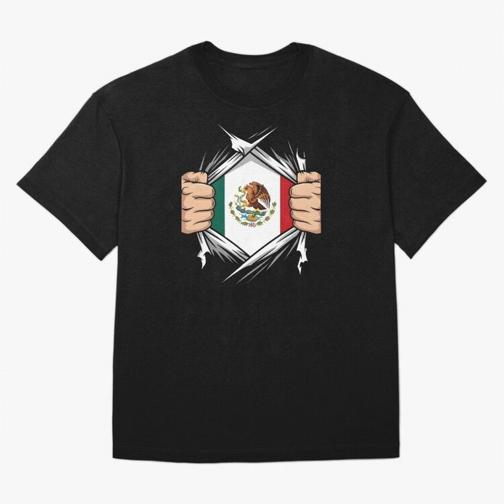 Mexico Flag Ripped Shirt Football Fan Classic T-Shirt Feel the Roar of the FIFA World Cup 2026 Group Stage Journey through CR7 Highlights, Brazil, Portugal and Argentina Pride, Match Day Excitement, Supporter Culture, Golden Goals and Global