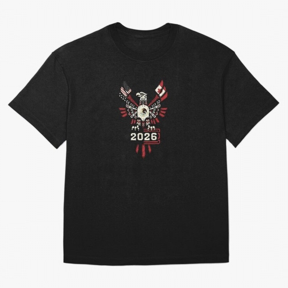 Rise of the North Eagle - Soccer Team Spirit 2026 T-Shirt_82784061 Classic T-Shirt Bring World Football Passion into FIFA World Cup 2026 USA Canada Mexico Spirit, Driven by Argentina, Mbappe and Neymar, Soccer Culture, Superstar Moments, National