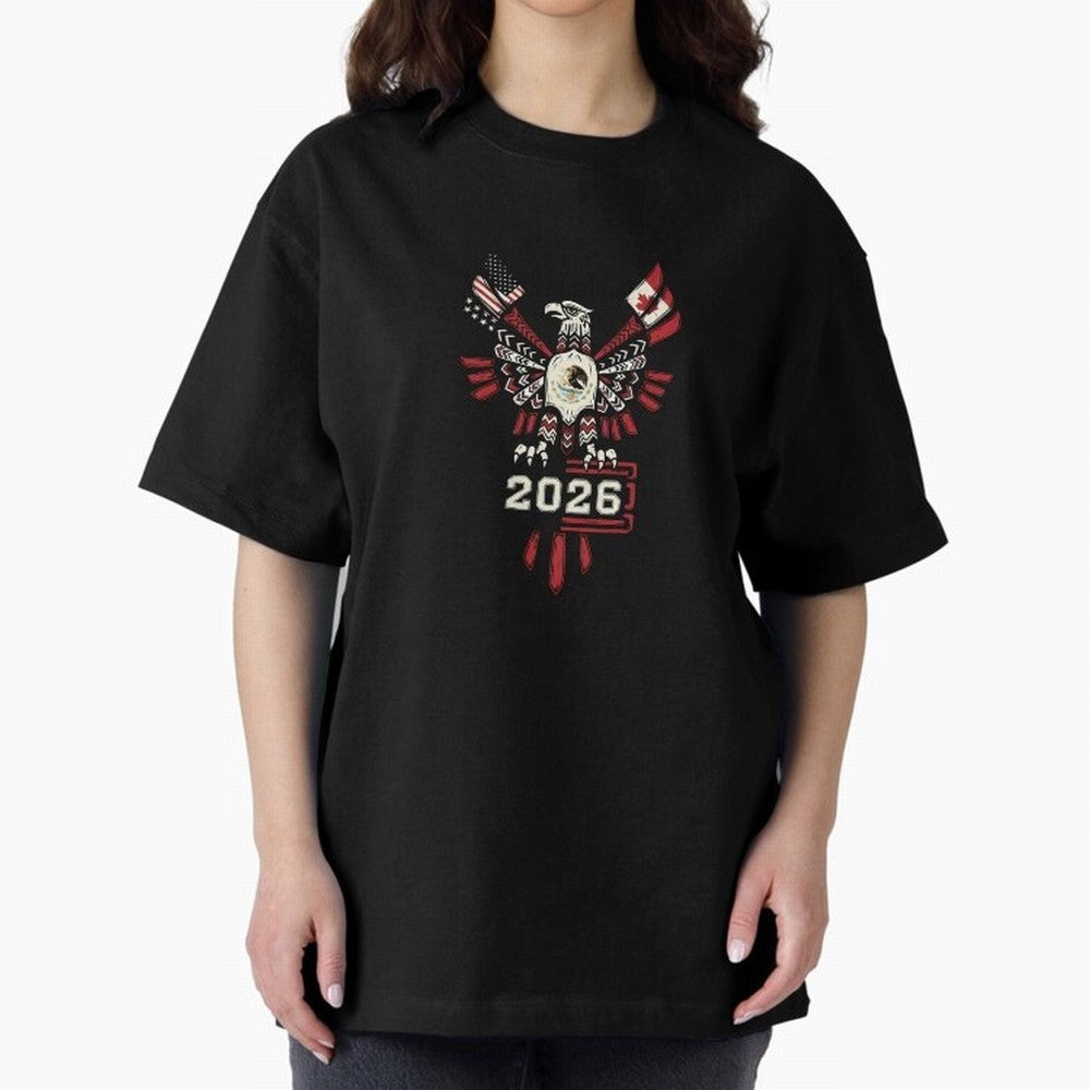 Rise of the North Eagle - Soccer Team Spirit 2026 T-Shirt_82784061 Classic T-Shirt Spotlight Match Day Hype around FIFA World Cup 2026, Messi, CR7 and Mbappe, England, Championship Spirit, Famous Goals, Roaring Crowds and International Football