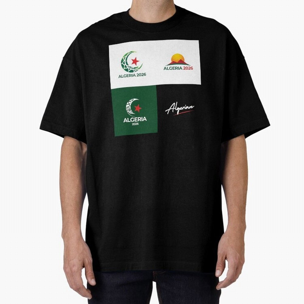Algeria WC 2026 Classic T-Shirt Refresh Match Day Hype around FIFA World Cup 2026 USA Canada Mexico, CR7 and Messi, France and Portugal, Championship Spirit, Famous Goals, Roaring Crowds and International Football Unity; Ideal for Football Dads,