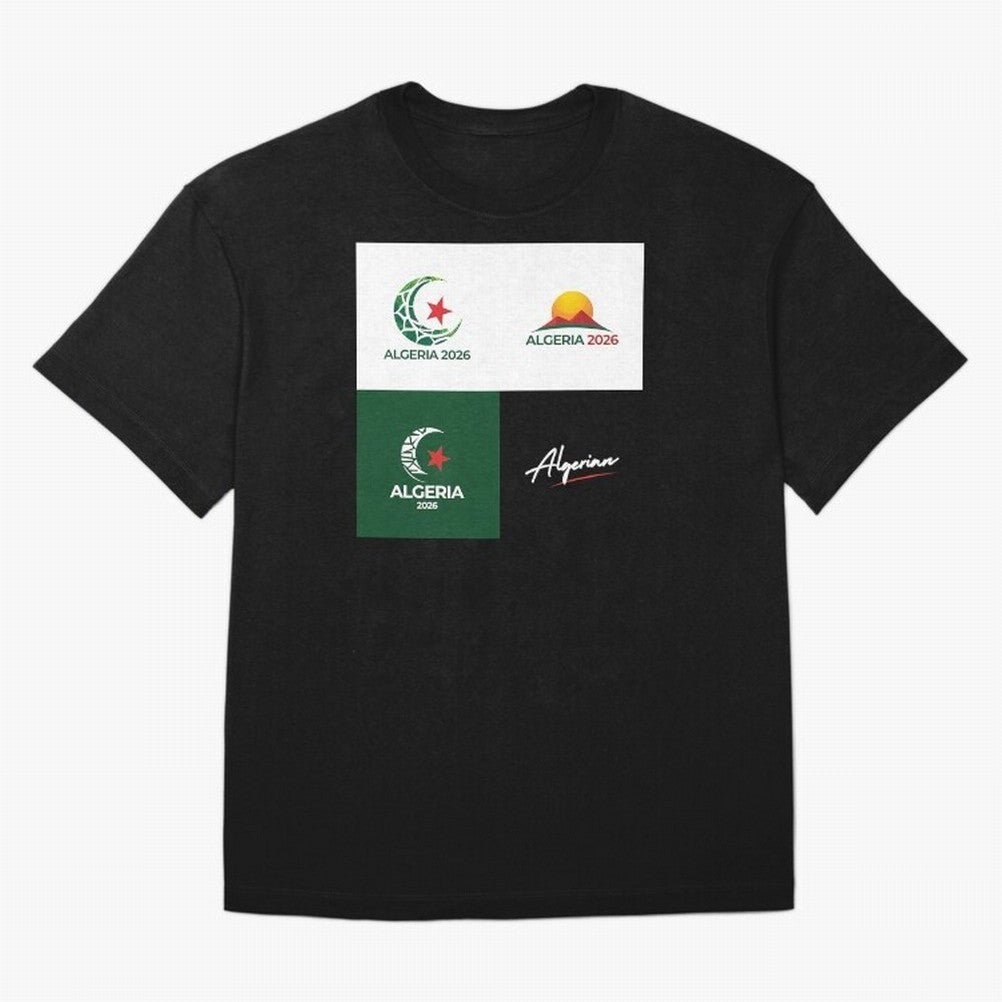 Algeria WC 2026 Classic T-Shirt Refresh Match Day Hype around FIFA World Cup 2026 USA Canada Mexico, CR7 and Messi, France and Portugal, Championship Spirit, Famous Goals, Roaring Crowds and International Football Unity; Ideal for Football Dads,