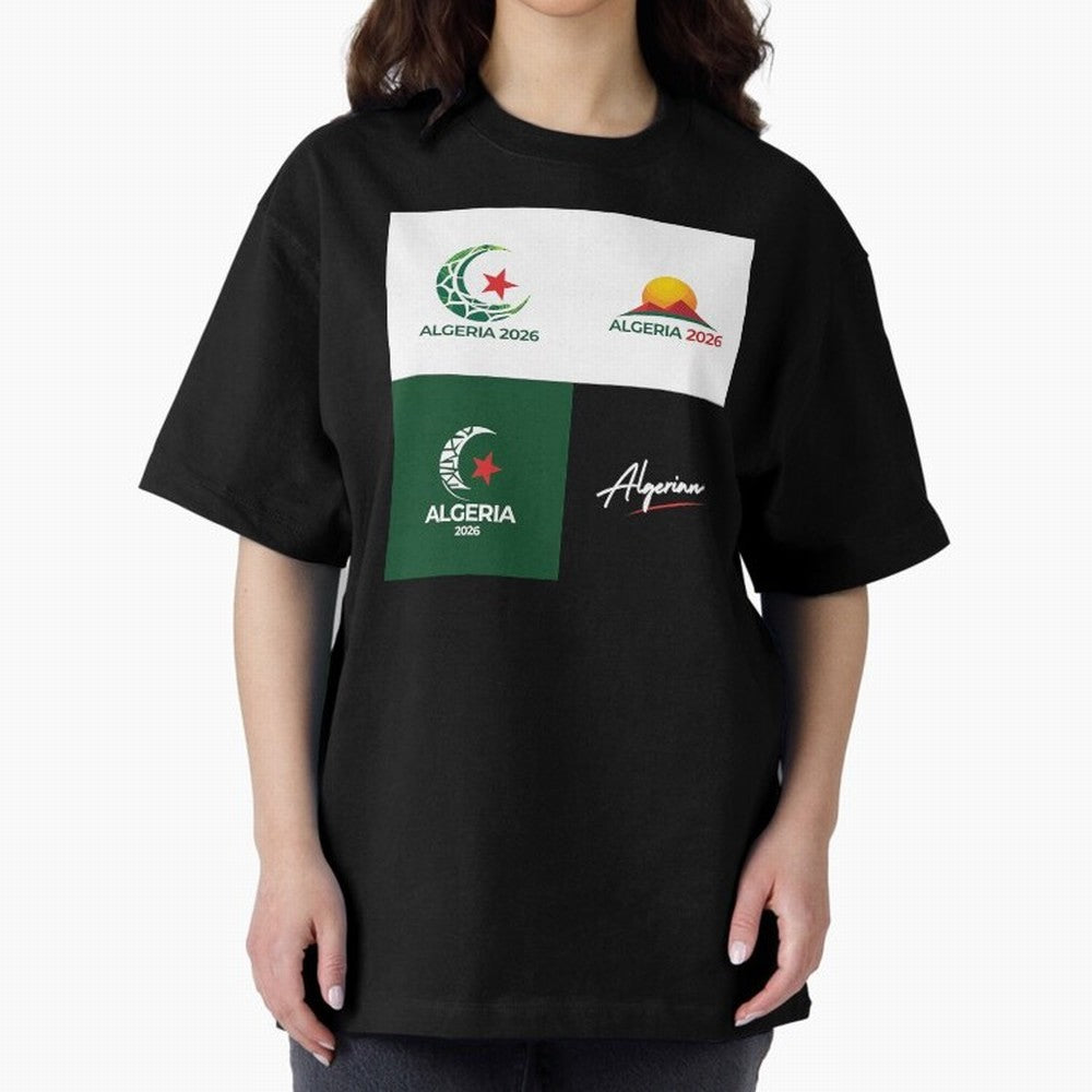 Algeria WC 2026 Classic T-Shirt Refresh Match Day Hype around FIFA World Cup 2026 USA Canada Mexico, CR7 and Messi, France and Portugal, Championship Spirit, Famous Goals, Roaring Crowds and International Football Unity; Ideal for Football Dads,