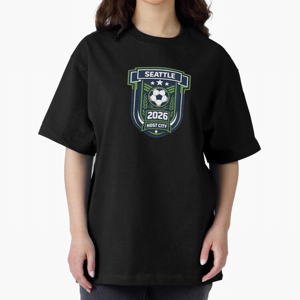 Seattle Host City World Cup 2026 Classic T-Shirt Turn Up for Match Day Hype around FIFA World Cup 2026, Messi, Neymar and Mbappe, France and Portugal, Football Passion, Legendary Performances, Festival Vibes and Supporter Community; Made for