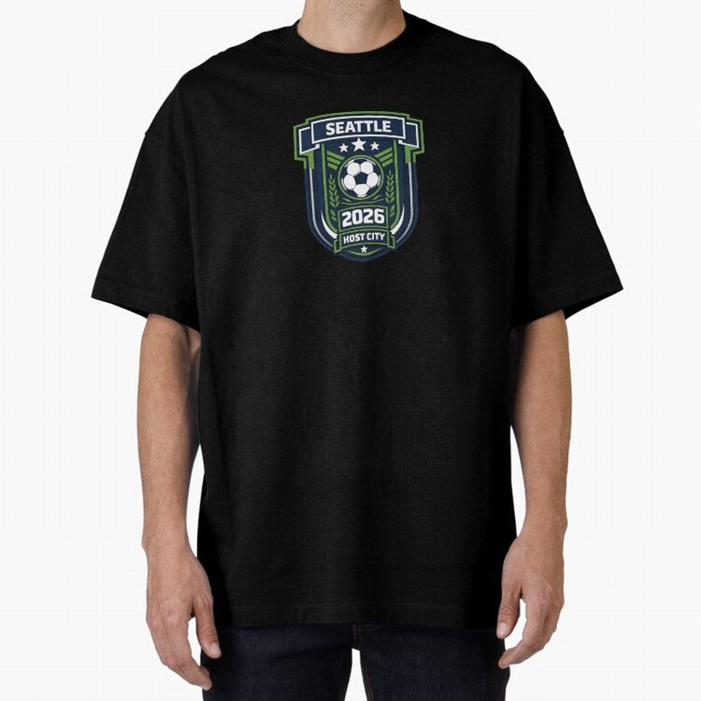 Seattle Host City World Cup 2026 Classic T-Shirt Turn Up for Match Day Hype around FIFA World Cup 2026, Messi, Neymar and Mbappe, France and Portugal, Football Passion, Legendary Performances, Festival Vibes and Supporter Community; Made for