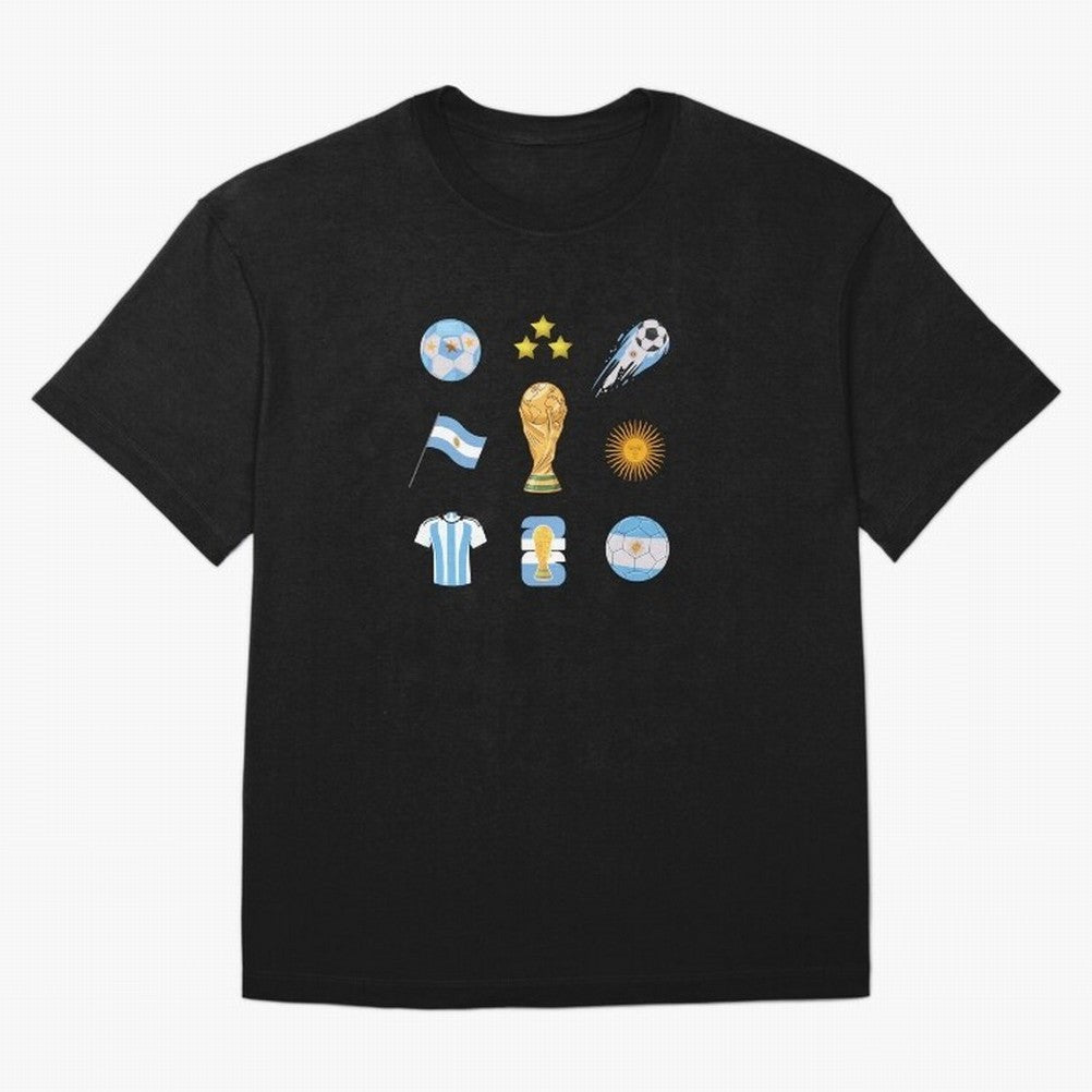 Argentina World Cup Champion 2026 Classic T-Shirt Carry the Colors and Pride of the FIFA World Cup 2026 Journey through Cristiano Ronaldo, Haaland and CR7 Highlights, France and Portugal Pride, Vintage Soccer Flavor, Modern Football Stars, National