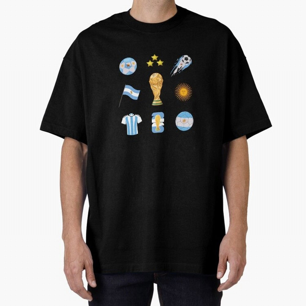 Argentina World Cup Champion 2026 Classic T-Shirt Carry the Colors and Pride of the FIFA World Cup 2026 Journey through Cristiano Ronaldo, Haaland and CR7 Highlights, France and Portugal Pride, Vintage Soccer Flavor, Modern Football Stars, National