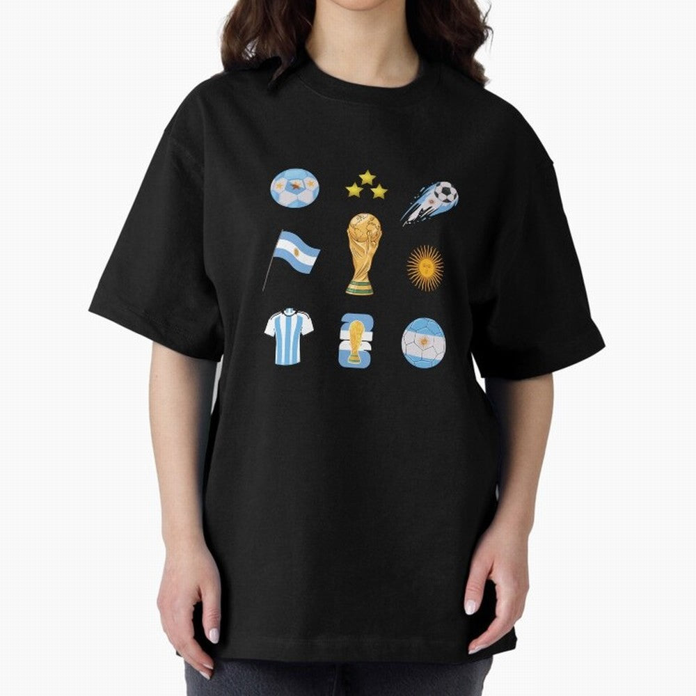 Argentina World Cup Champion 2026 Classic T-Shirt Carry the Colors and Pride of the FIFA World Cup 2026 Journey through Cristiano Ronaldo, Haaland and CR7 Highlights, France and Portugal Pride, Vintage Soccer Flavor, Modern Football Stars, National