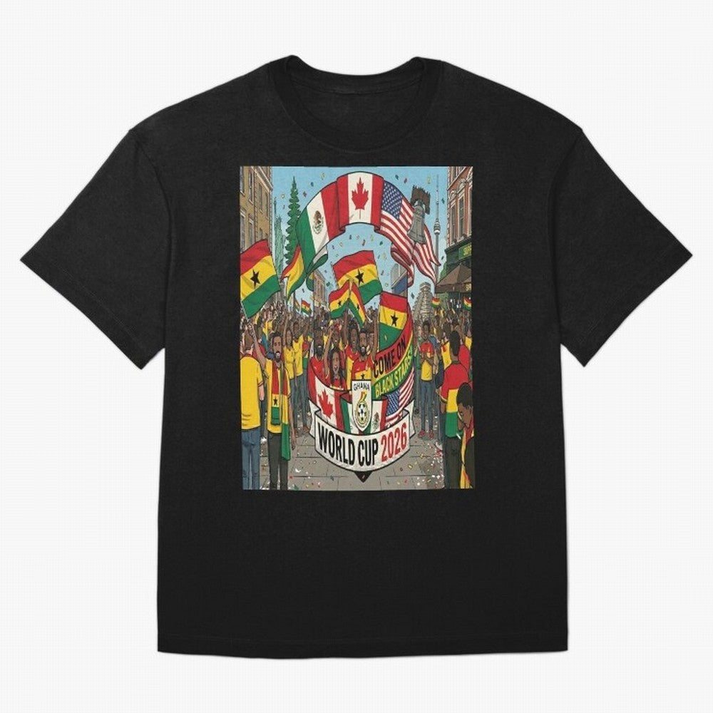 Ghana World Cup 2026 Classic T-Shirt Celebrate Unforgettable Nights in FIFA World Cup 2026 for Fans of Haaland and Mbappe and Spain, Bringing Soccer Culture, Superstar Moments, National Team Dreams and Competitive Fire; Ideal for Football Dads,