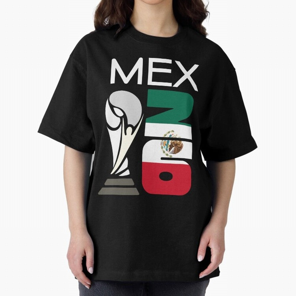 Mexico 2026 Soccer World Cup Trophy Mexican Flag Design Classic T-Shirt Show Your Stadium Side during FIFA World Cup 2026 for Fans of Haaland and Argentina and Brazil, Bringing Worldwide Fan Energy, Dramatic Goals, Stadium Lights and Championship
