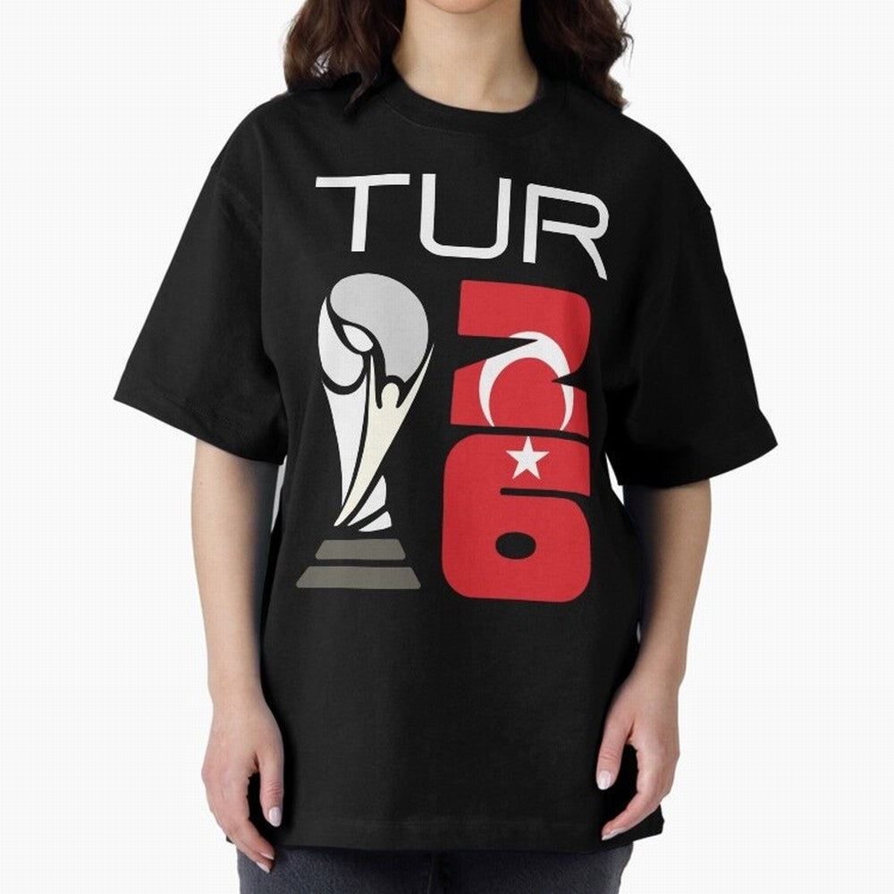 Turkey 2026 Soccer World Cup Trophy Turkish Flag Design Classic T-Shirt Celebrate the Stars of FIFA World Cup 2026 USA Canada Mexico for Fans of Neymar and Argentina, France and Brazil, Bringing Stadium Chants, National Pride, Trophy Dreams and