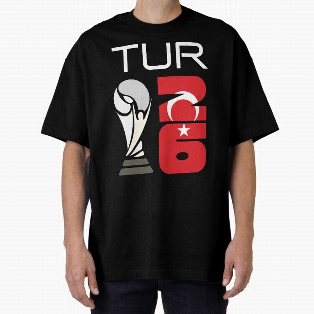 Turkey 2026 Soccer World Cup Trophy Turkish Flag Design Classic T-Shirt Celebrate the Stars of FIFA World Cup 2026 USA Canada Mexico for Fans of Neymar and Argentina, France and Brazil, Bringing Stadium Chants, National Pride, Trophy Dreams and