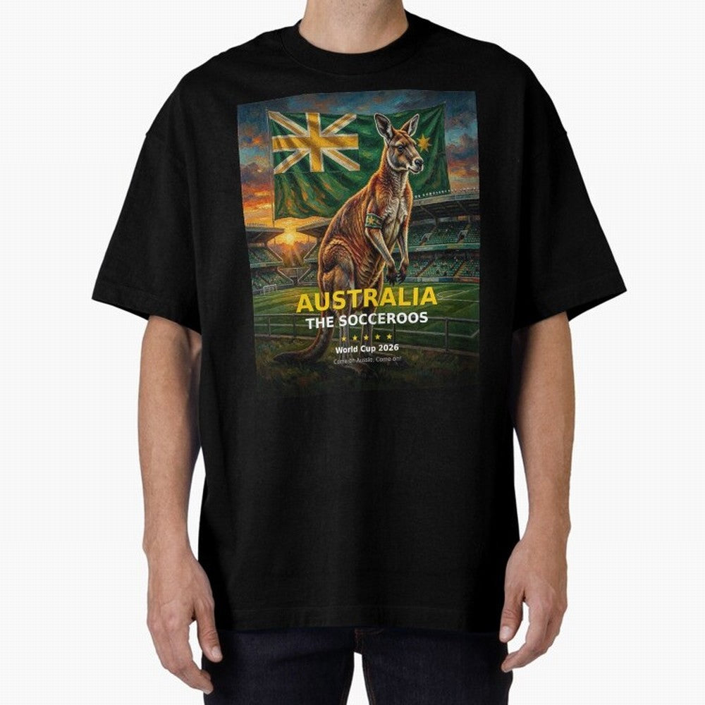 Australia Socceroos - World Cup 2026 Soccer Fan Tee Classic T-Shirt Carry the FIFA World Cup 2026 USA Canada Mexico Journey through Neymar Highlights, Argentina Pride, Worldwide Fan Energy, Dramatic Goals, Stadium Lights and Championship