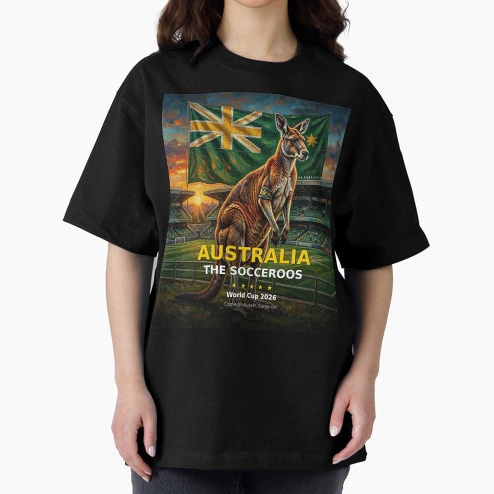 Australia Socceroos - World Cup 2026 Soccer Fan Tee Classic T-Shirt Carry the FIFA World Cup 2026 USA Canada Mexico Journey through Neymar Highlights, Argentina Pride, Worldwide Fan Energy, Dramatic Goals, Stadium Lights and Championship