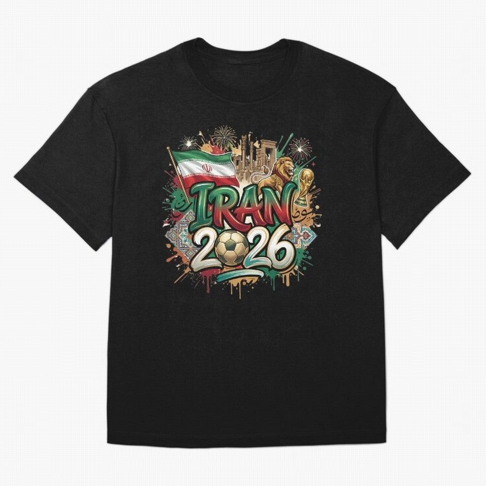 Iran World Cup 2026 Football Legacy Classic T-Shirt Get Ready for Global Football Passion for FIFA World Cup 2026, Made for Neymar, Haaland and Cristiano Ronaldo, France, Sports Nostalgia, International Competition, Famous Players and Unforgettable