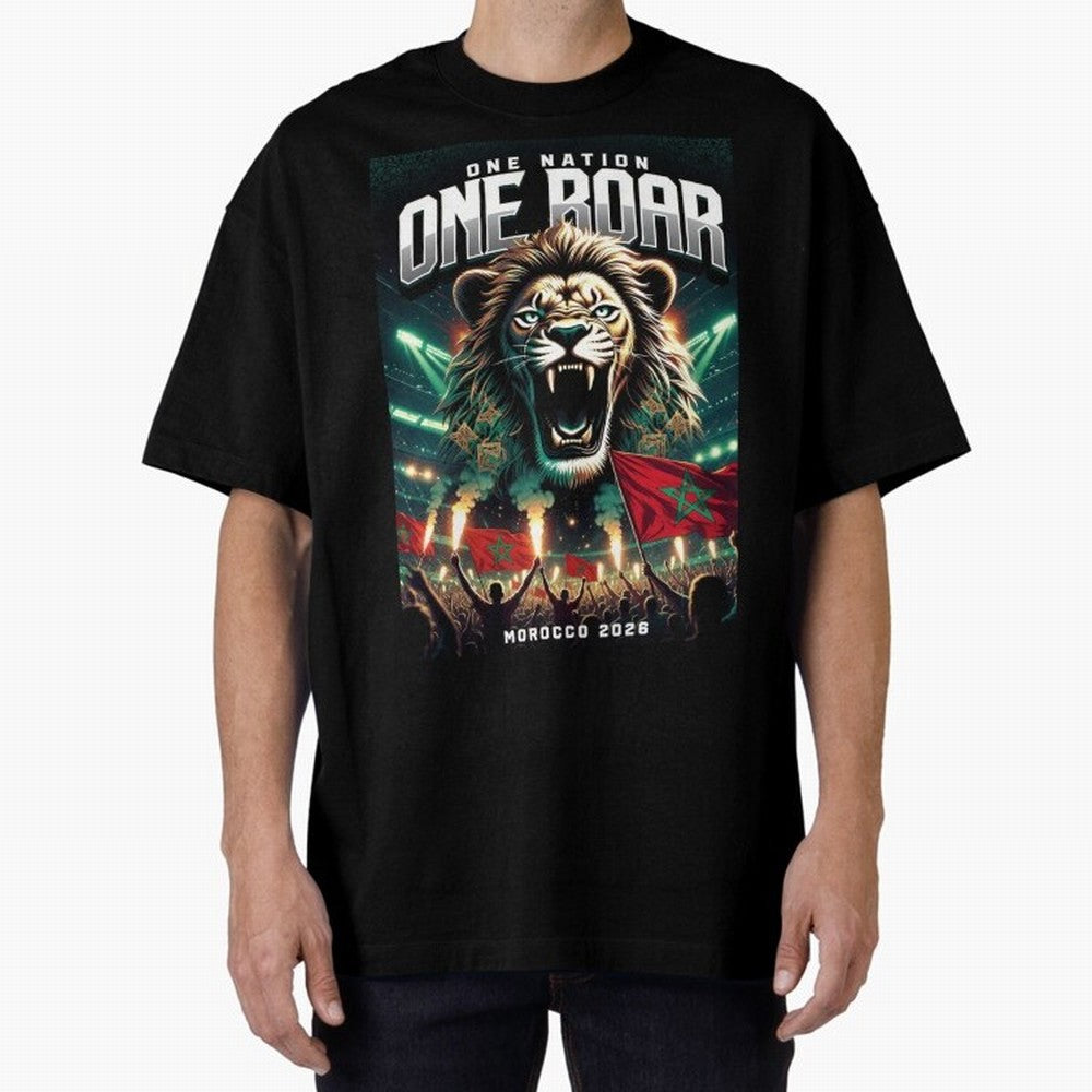 Morocco Football Team - One Nation, One Roar Classic T-Shirt Make Game Day About Match Day Hype around FIFA World Cup 2026 Group Stage, Haaland, England, Classic Soccer Heritage, Championship Pressure, Fan Loyalty and International Pride; Ideal for