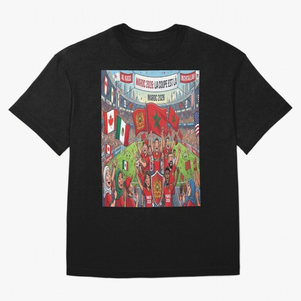 Morocco World Cup 2026 - Stadium Classic T-Shirt Turn Football Passion into Match Day Hype around FIFA World Cup 2026 Group Stage, Haaland, Spain and Netherlands, Stadium Chants, National Pride, Trophy Dreams and Unforgettable Football Memories;