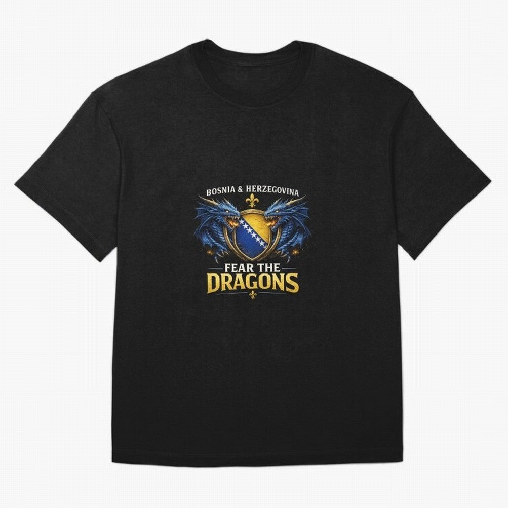 Fear the Dragons ¨C Bosnia Zmajevi Football Shirt | Bosnia & Herzegovina Fans Design Classic T-Shirt Celebrate the Biggest Stage of FIFA World Cup 2026 USA Canada Mexico Made for Haaland, Argentina Energy, Goal Celebration Energy, Supporter