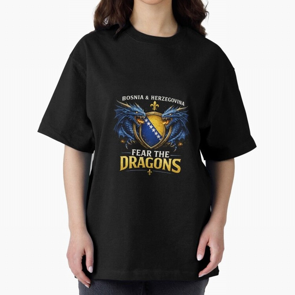 Fear the Dragons ¨C Bosnia Zmajevi Football Shirt | Bosnia & Herzegovina Fans Design Classic T-Shirt Celebrate the Biggest Stage of FIFA World Cup 2026 USA Canada Mexico Made for Haaland, Argentina Energy, Goal Celebration Energy, Supporter
