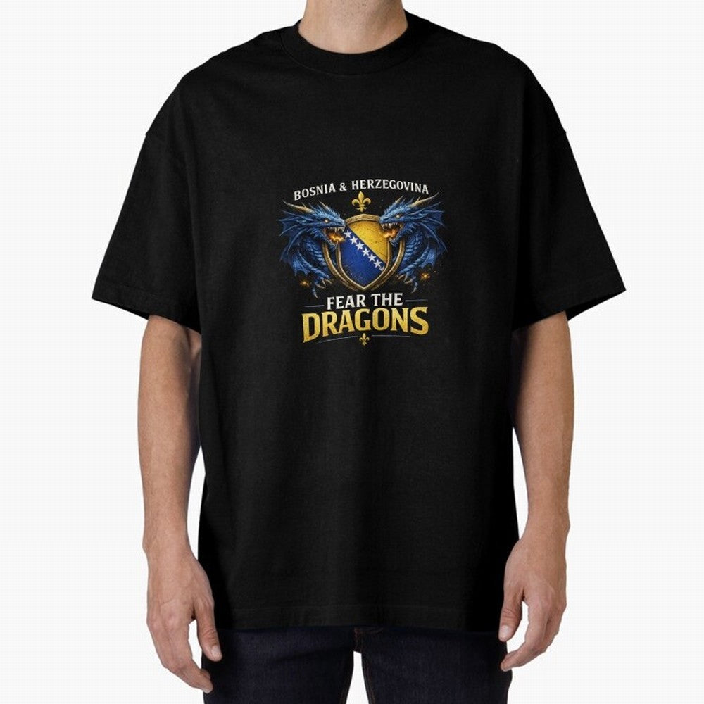 Fear the Dragons ¨C Bosnia Zmajevi Football Shirt | Bosnia & Herzegovina Fans Design Classic T-Shirt Celebrate the Biggest Stage of FIFA World Cup 2026 USA Canada Mexico Made for Haaland, Argentina Energy, Goal Celebration Energy, Supporter