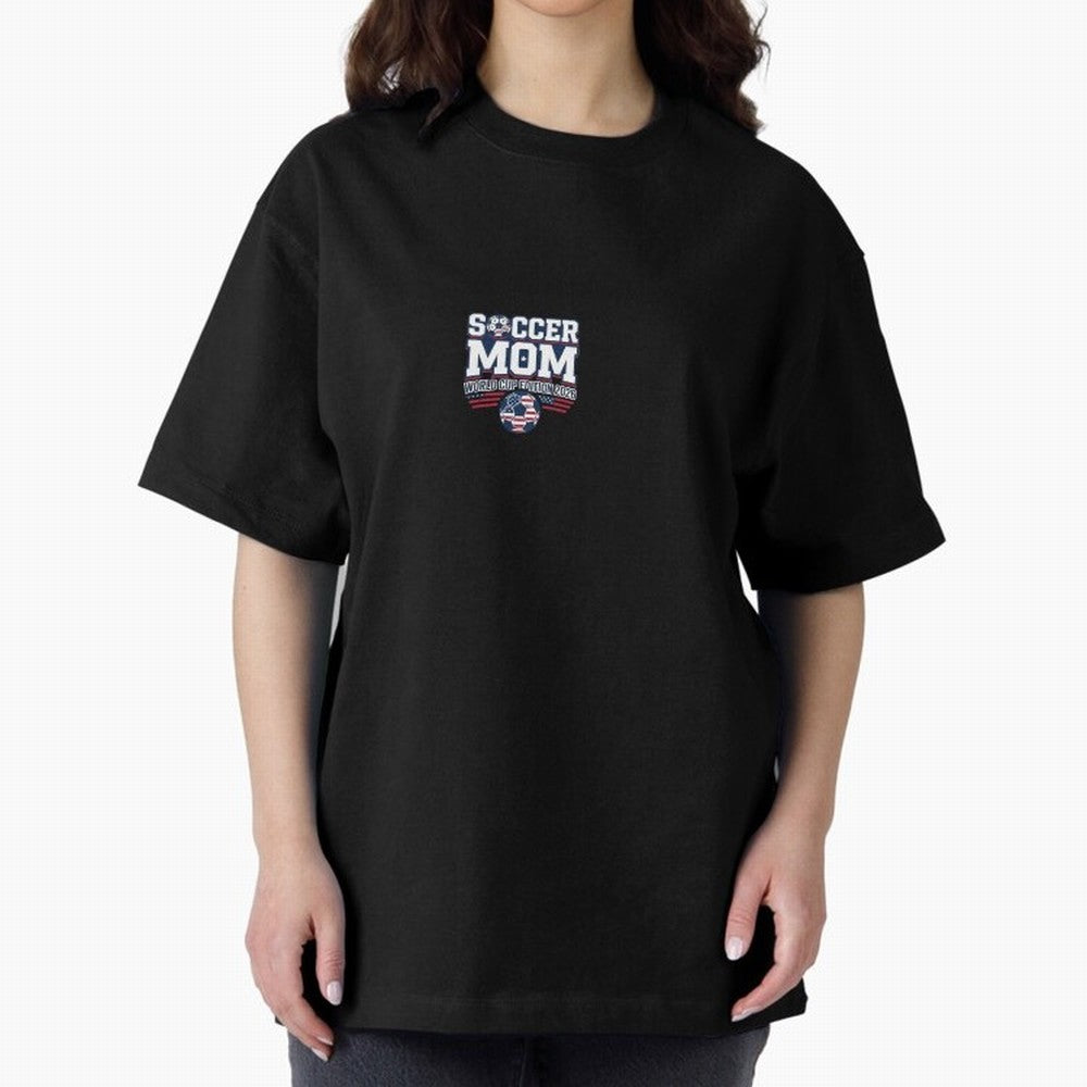 Soccer Mom World Cup Bold Text | 2026 Football Mom Classic T-Shirt Enjoy FIFA World Cup 2026 for Fans of Haaland and Mbappe and England, France and Netherlands, Bringing Goal Celebration Energy, Supporter Heritage, Football Icons and Worldwide