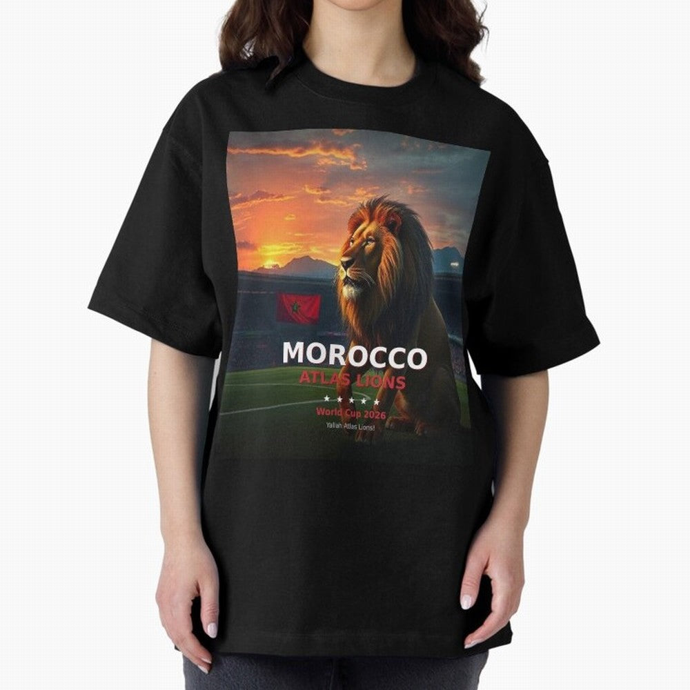 Morocco Atlas Lions - World Cup 2026 Soccer Fan Tee Classic T-Shirt Make Every Match About Global Football Passion for FIFA World Cup 2026, Driven by Haaland and Mbappe, Netherlands, Vintage Soccer Flavor, Modern Football Stars, National Flags and
