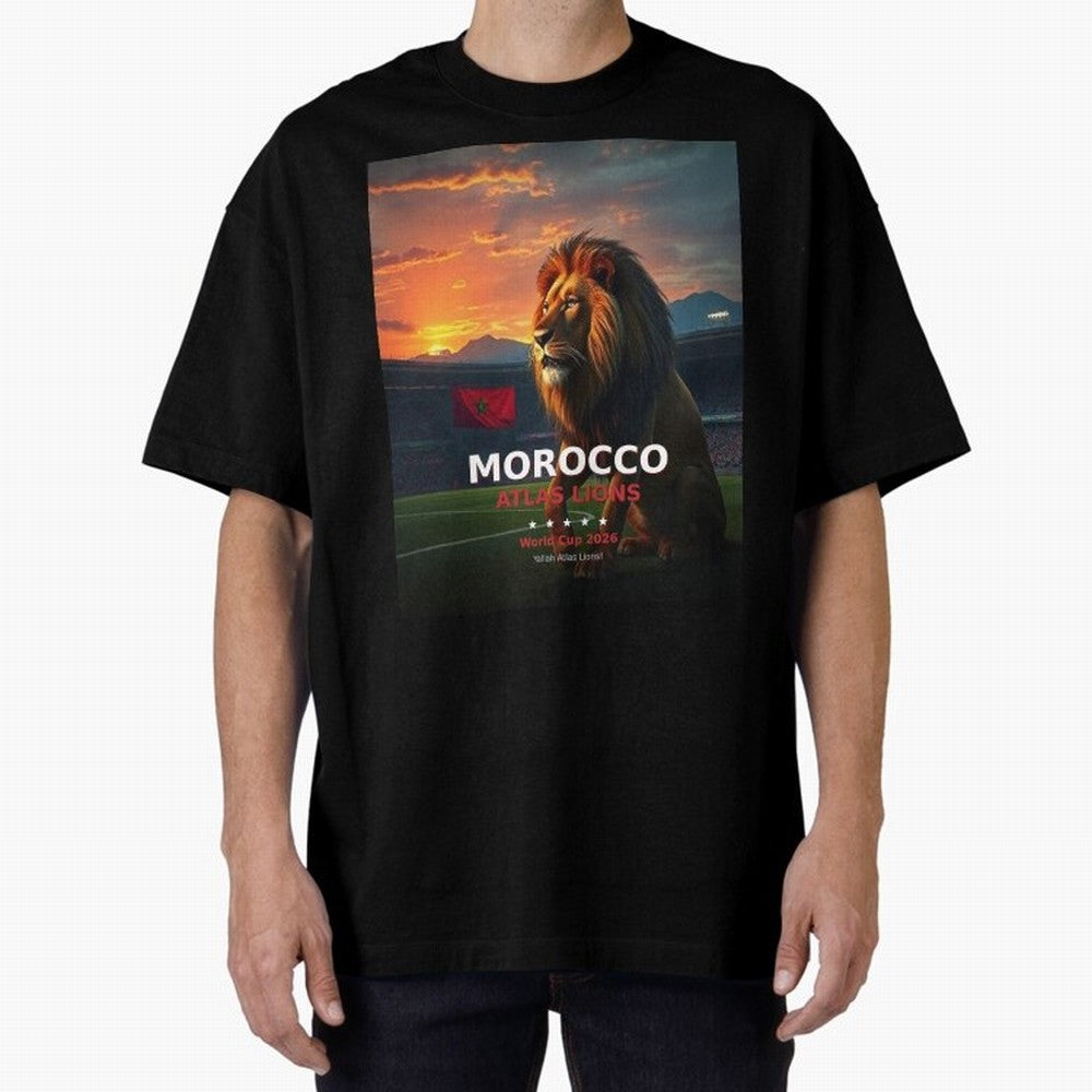 Morocco Atlas Lions - World Cup 2026 Soccer Fan Tee Classic T-Shirt Make Every Match About Global Football Passion for FIFA World Cup 2026, Driven by Haaland and Mbappe, Netherlands, Vintage Soccer Flavor, Modern Football Stars, National Flags and