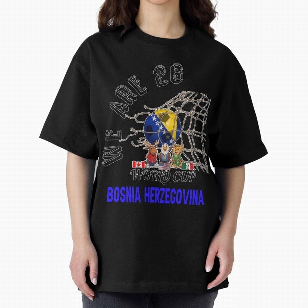 World cup 26 - Bosnia and Herzegovina Classic T-Shirt Capture Stadium Memories from the FIFA World Cup 2026 Group Stage Journey through Messi and Cristiano Ronaldo Highlights, Spain Pride, Retro Football Energy, Iconic Rivalries, Trophy Chase Drama