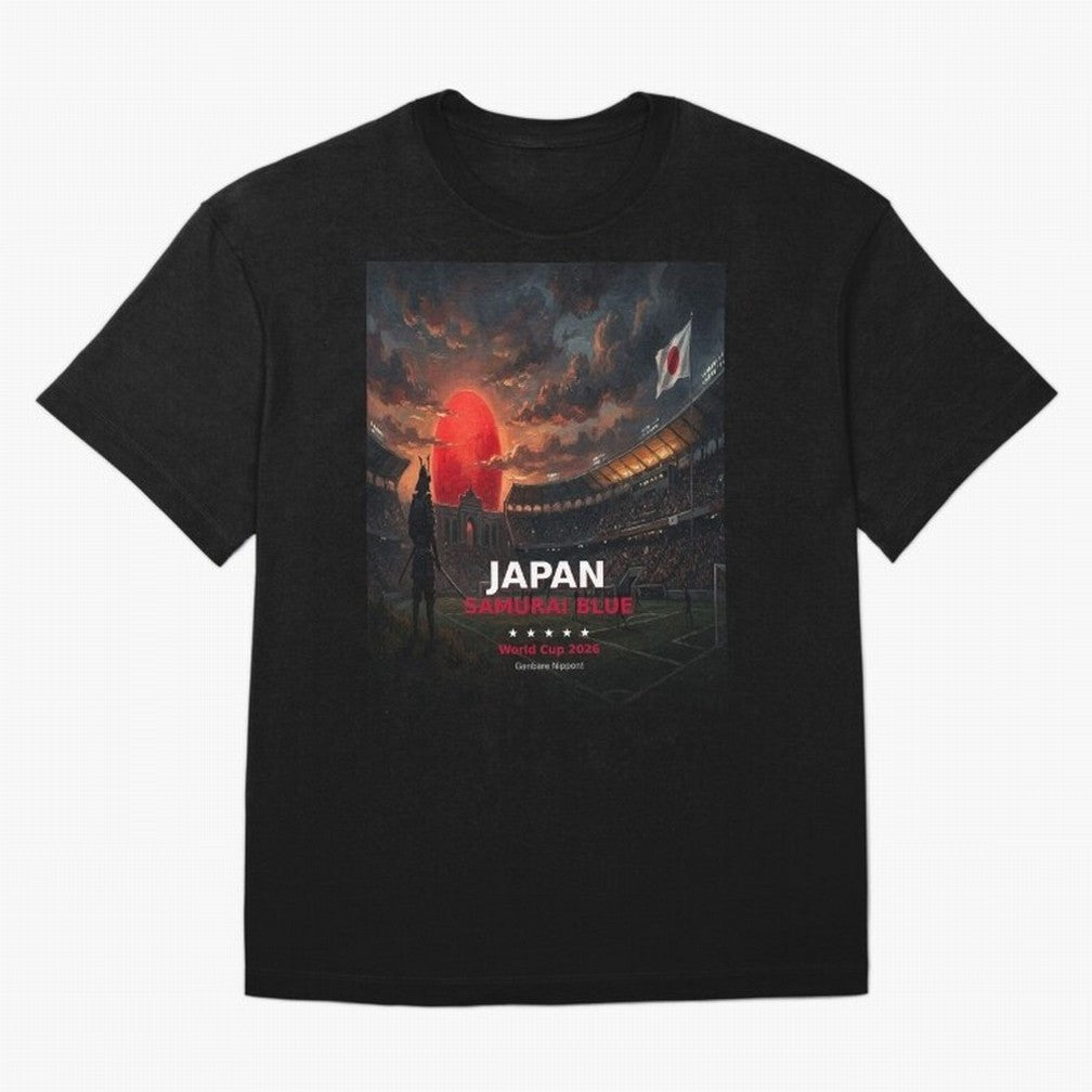 Japan Samurai Blue - World Cup 2026 Soccer Fan Tee Classic T-Shirt Unlock the FIFA World Cup 2026 Group Stage Journey through Mbappe Highlights, Argentina and Brazil Pride, Retro Football Energy, Iconic Rivalries, Trophy Chase Drama and Stadium