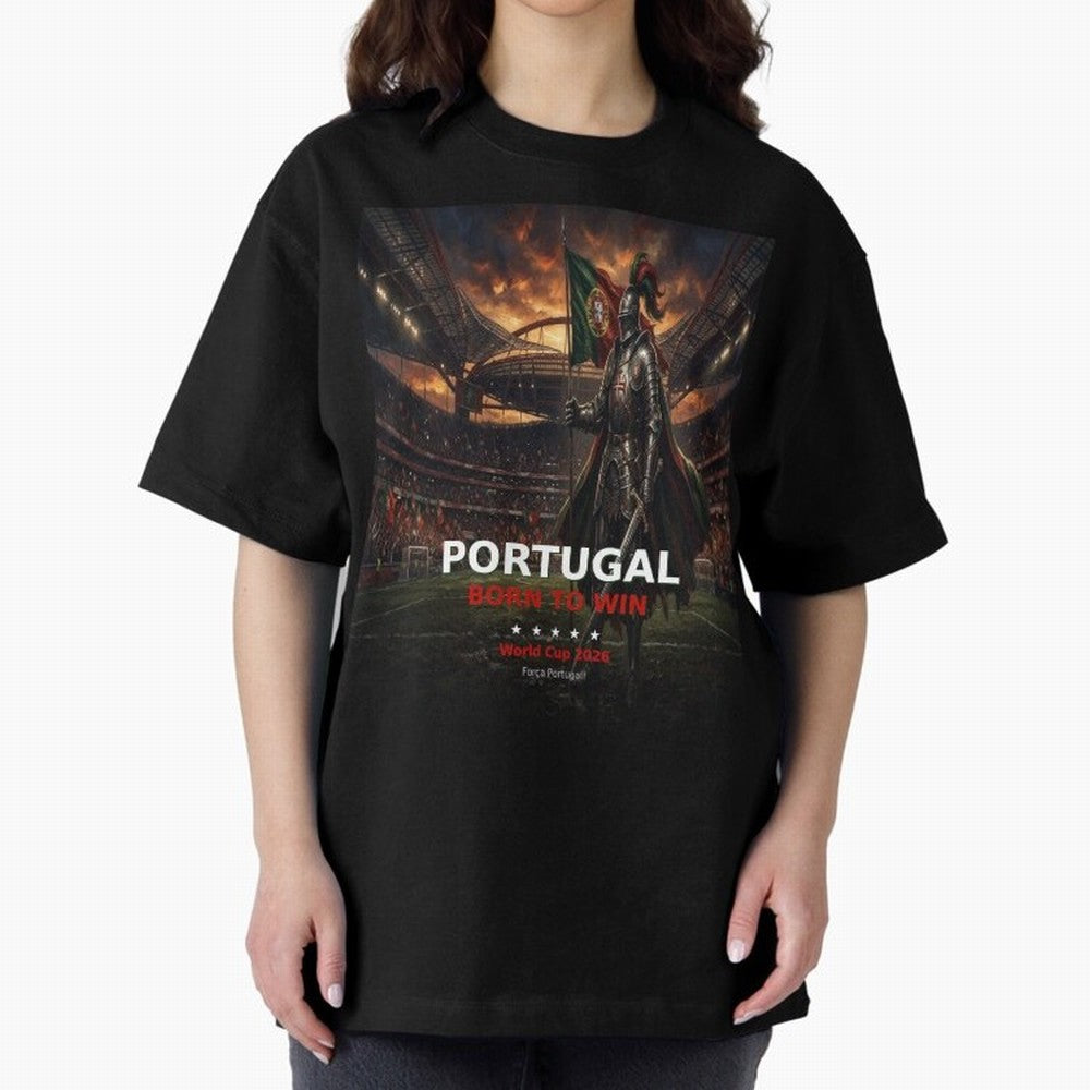 Portugal Born to Win - World Cup 2026 Soccer Fan Tee Classic T-Shirt Feel FIFA World Cup 2026 USA Canada Mexico Spirit, Driven by Brazil, Haaland, Retro Football Energy, Iconic Rivalries, Trophy Chase Drama and Stadium Atmosphere; Ideal for Fans