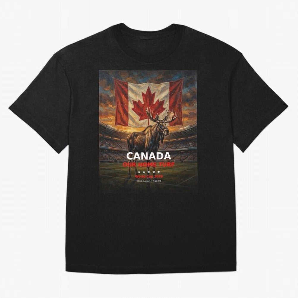 Canada Our Home Turf - World Cup 2026 Soccer Fan Tee Classic T-Shirt Spotlight Global Football Passion for FIFA World Cup 2026 USA Canada Mexico, Connected to Mbappe, England and Germany, Tournament Hype, Historic Matchups, Family Viewing Parties