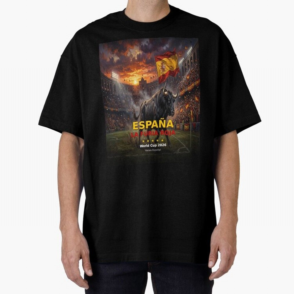 Espa?a La Furia Roja - World Cup 2026 Soccer Fan Tee Classic T-Shirt Make Every Kick Count in Global Football Passion for FIFA World Cup 2026 Group Stage, Made for CR7, Portugal, Spain and Germany, Fan Favorite Moments, National Team Passion, Big