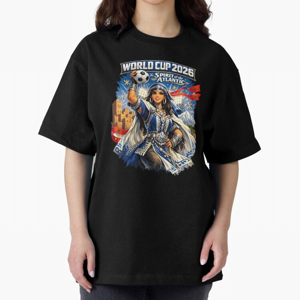 Moroccan Women World Cup 2026 Atlantic Spirit Classic T-Shirt Build the FIFA World Cup 2026 Group Stage Journey through Neymar, Haaland and Cristiano Ronaldo Highlights, England Pride, Goal Celebration Energy, Supporter Heritage, Football Icons and