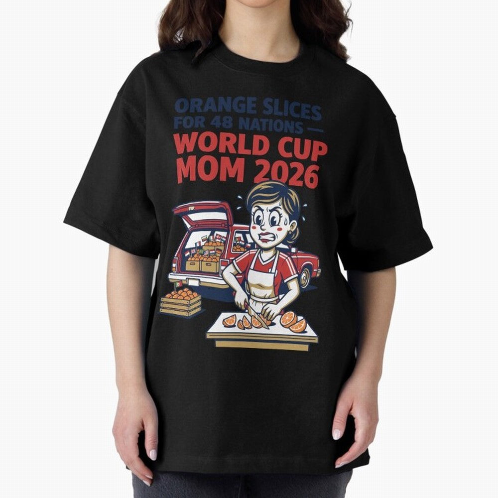 Orange Slices for 48 Nations World Cup Mom V1 Classic T-Shirt Show Passion for the Stars of FIFA World Cup 2026 Group Stage Driven by Messi, Portugal, Spain and Germany Energy, Classic Soccer Heritage, Championship Pressure, Fan Loyalty and