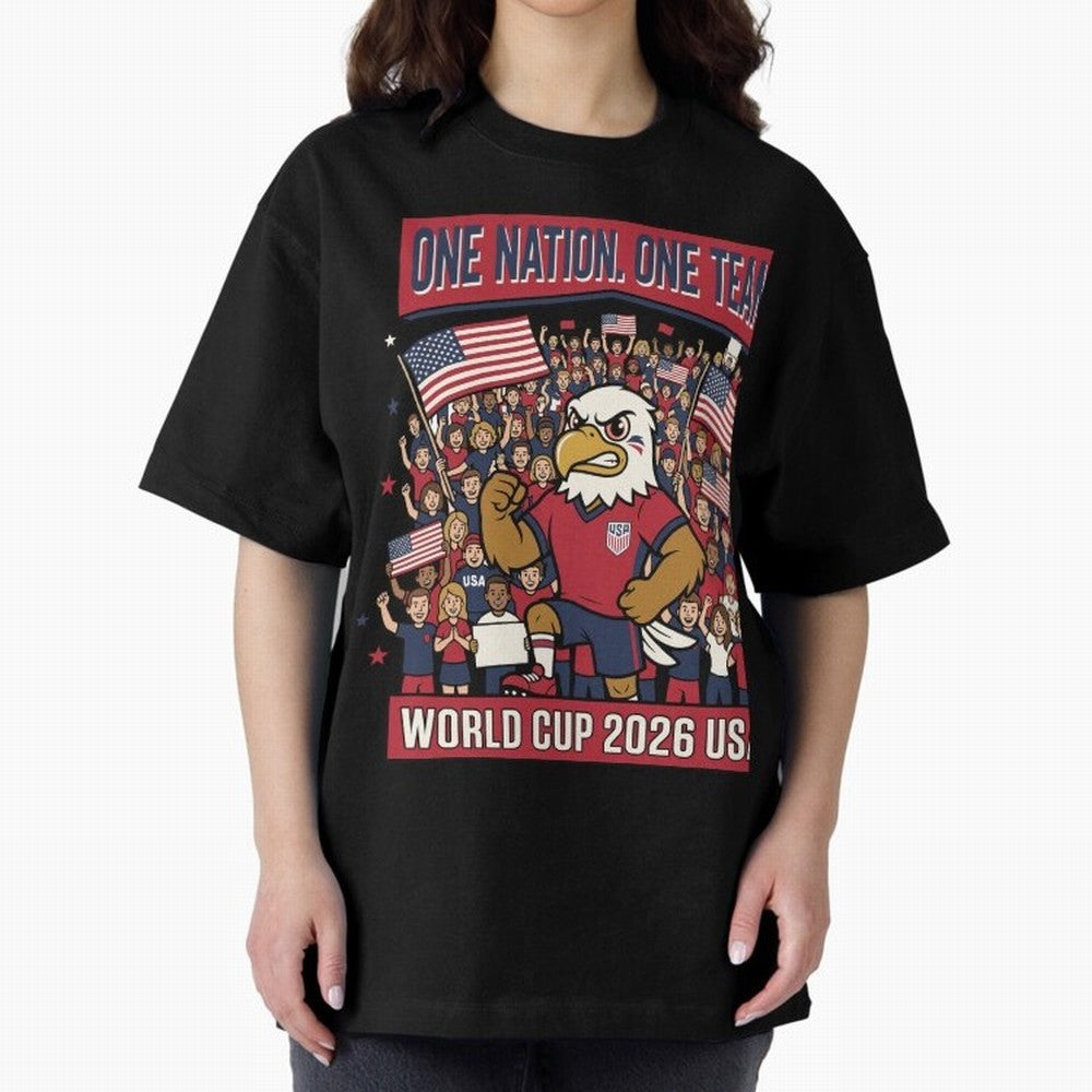 One Nation One Team ¡ª World Cup 2026 USA Classic T-Shirt Support Match Day Hype around FIFA World Cup 2026 USA Canada Mexico, CR7 and Messi, France and Portugal, Tournament Hype, Historic Matchups, Family Viewing Parties and Global Sports Pride;