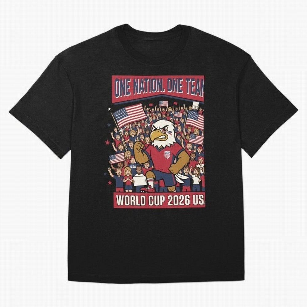 One Nation One Team ¡ª World Cup 2026 USA Classic T-Shirt Support Match Day Hype around FIFA World Cup 2026 USA Canada Mexico, CR7 and Messi, France and Portugal, Tournament Hype, Historic Matchups, Family Viewing Parties and Global Sports Pride;