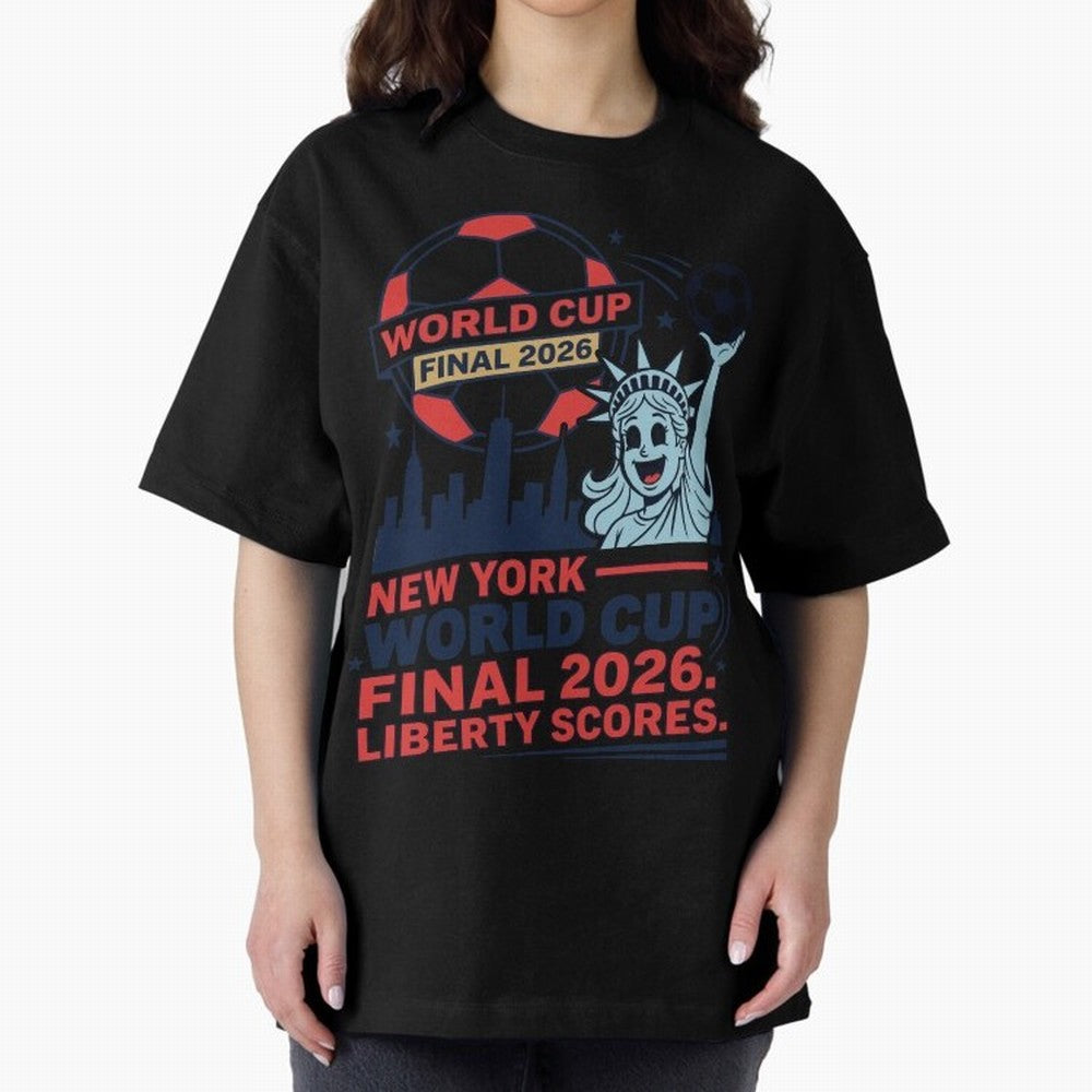 New York World Cup Final 2026 ¡ª Liberty Scores V1 Classic T-Shirt Bring Home the FIFA World Cup 2026 USA Canada Mexico Journey through Cristiano Ronaldo, Haaland and CR7 Highlights, England Pride, Global Supporter Spirit, Legendary Goals, National