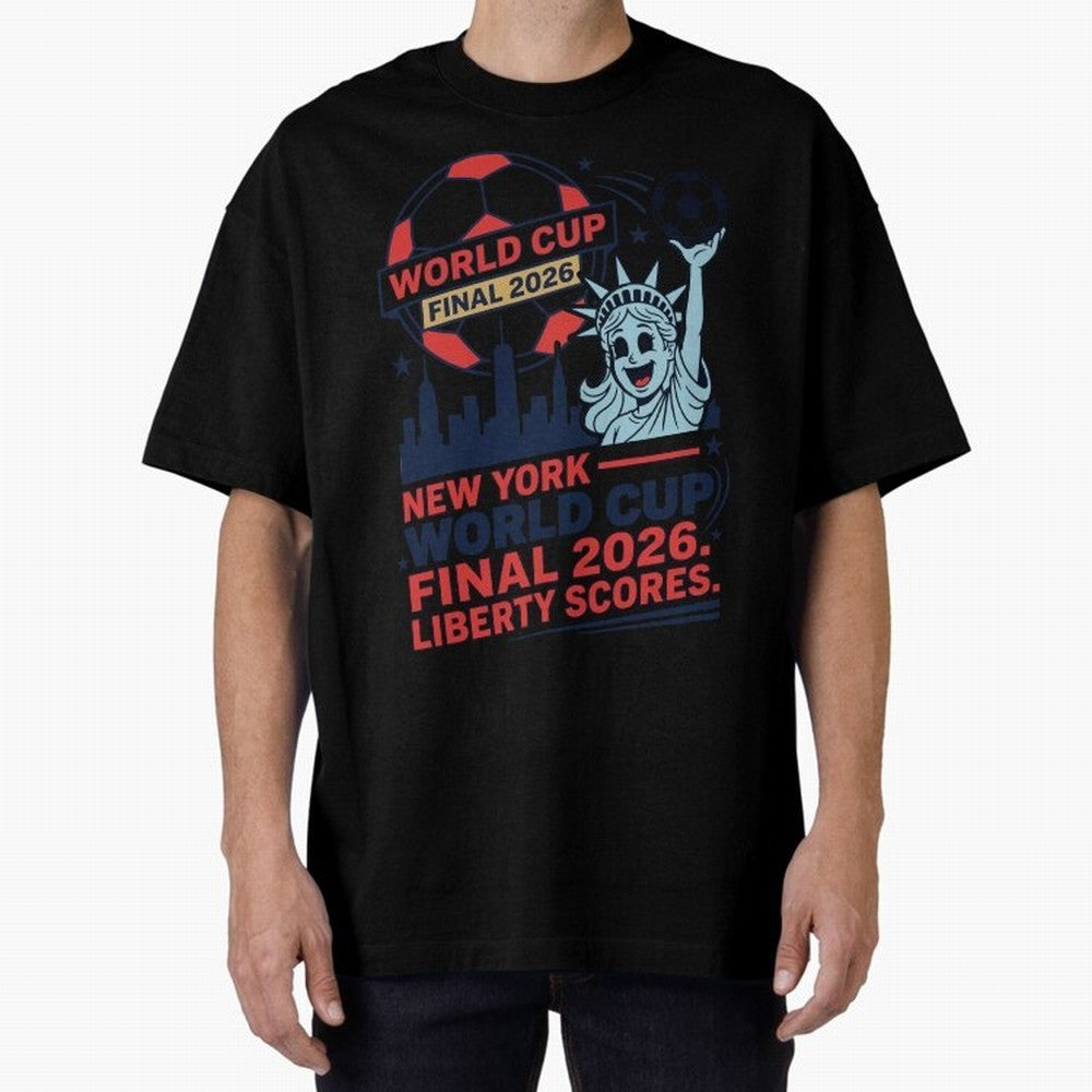 New York World Cup Final 2026 ¡ª Liberty Scores V1 Classic T-Shirt Bring Home the FIFA World Cup 2026 USA Canada Mexico Journey through Cristiano Ronaldo, Haaland and CR7 Highlights, England Pride, Global Supporter Spirit, Legendary Goals, National