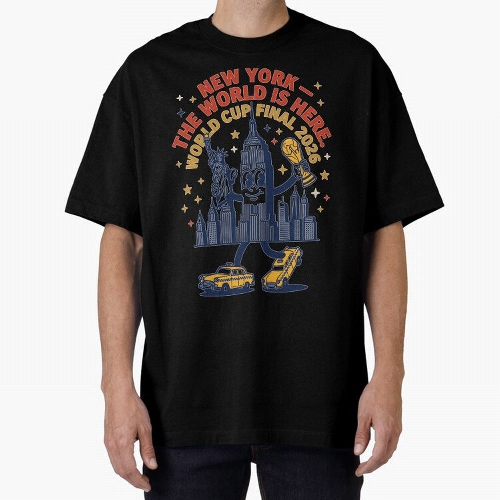 New York World Cup Final ¡ª The World Is Here V1 Classic T-Shirt Capture Global Football Passion for FIFA World Cup 2026 USA Canada Mexico, Capturing Messi, CR7 and Mbappe, England, France and Netherlands, Global Supporter Spirit, Legendary Goals,
